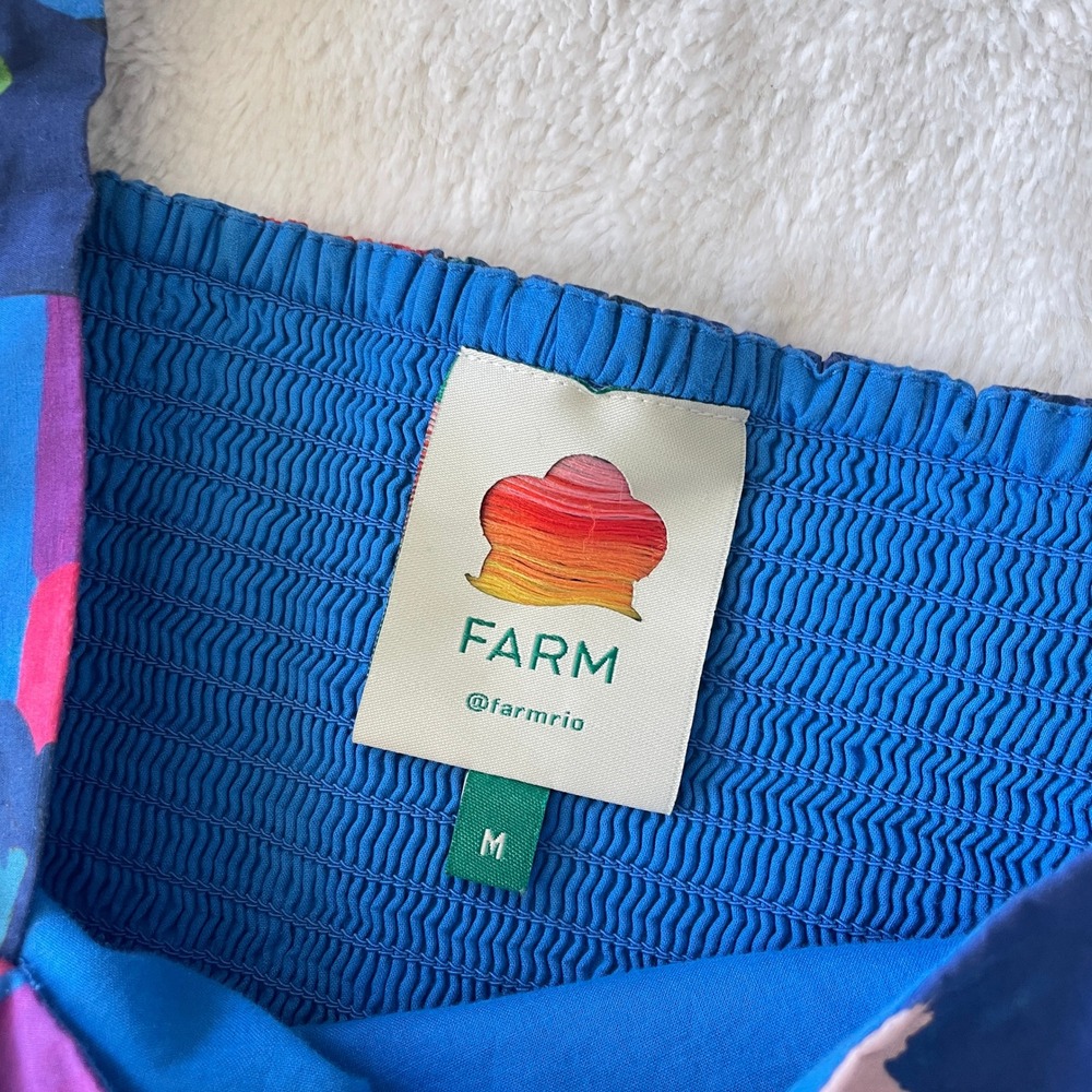 FARM Rio Rainbow Macaw Mini Dress Size Medium - Picture 5 of 12